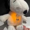 Neue Modi Babyatmung Beruhigend Snoopy Hund Schlafbegleiter Musik und Licht Plüschpuppe Spielzeug bestes Weihnachtsgeschenk