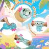 4Pcs Glitter Axolotl Squishy Toys, Cute Malt Sugar Texture, Soft Stress Relief Fidgets for Kids & Adults