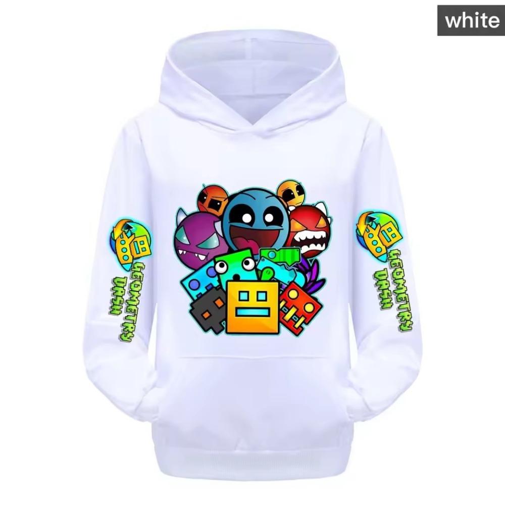 

Game Geometry Dash Print Hoodie Kids Leisure Coats Boys Hooded Sweatshirt Baby Girls Spring Autumn Clothes Children s Clothing 160