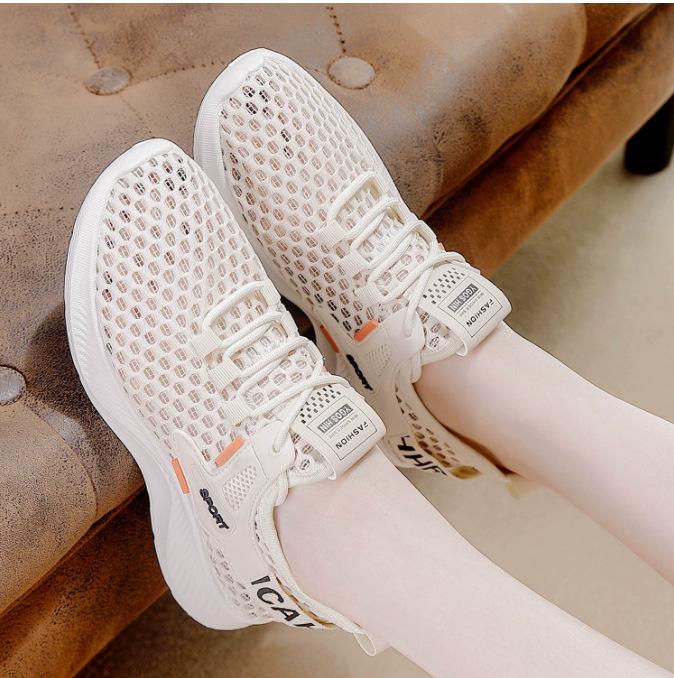Women's summer new fly-woven shoes sports women's mesh breathable student casual shoes women's shoes