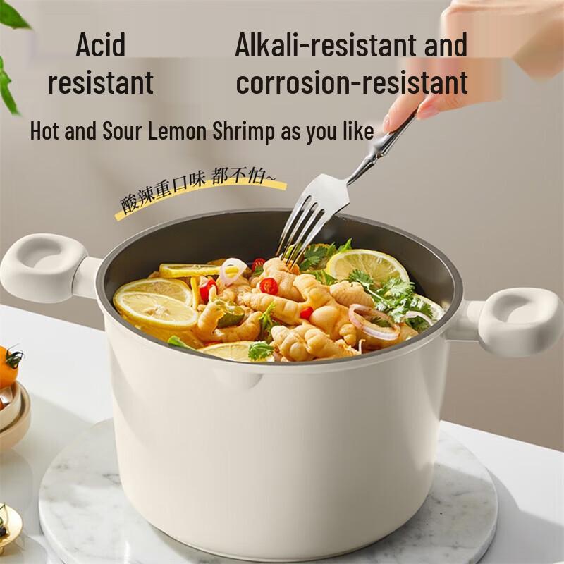 

Cooker King 22cm Non-Stick Soup Pot with Steamer