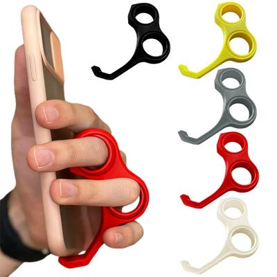 Ergonomiczny uchwyt na telefon z fidget spinnerem drukowany w 3D z PLA, wielofunkcyjna podstawka, zabawka antystresowa, lekkie akcesorium do telefonu