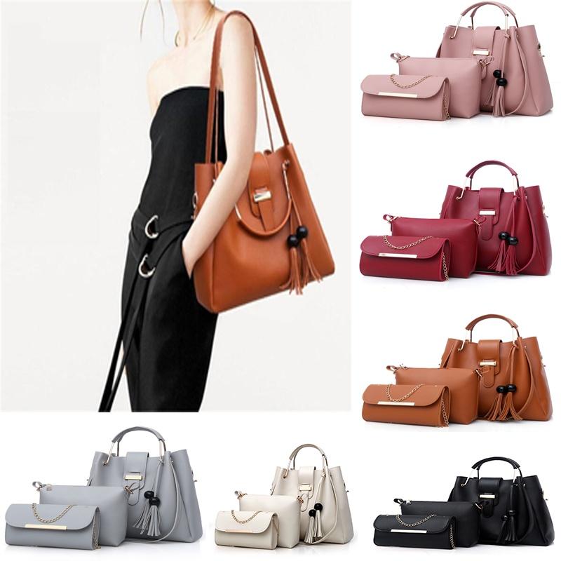 Luxurious 3pcs Women Handbags Set With Large Capacity For Effortless Organization