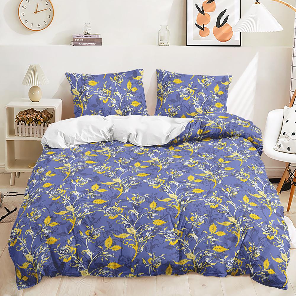 Bed Three-Piece Court Pattern Kit Bohemian Quilt Cover Two-Piece Bedroom