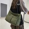 Retro Neutral Style Canvas Messenger Bag 2025 New Japanese Versatile Large-capacity Campus Shoulder Messenger Tote Bag