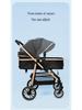 High Landscape Reversible Baby Stroller & Reclining Tricycle, Three-in-One with Large Wheels