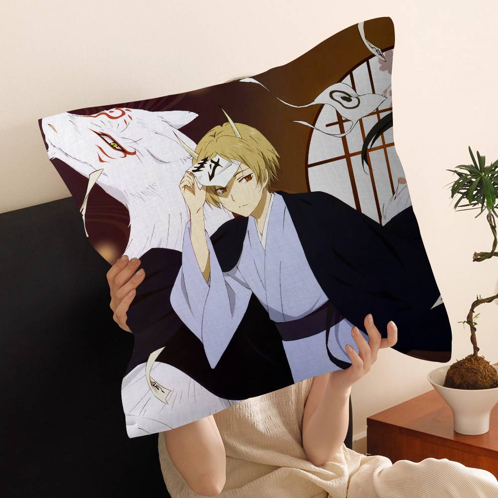 Natsume Yuujinchou Cartoon Cushion Cover Decorative Pillow Sofa Home Decor Case Pillow Cases