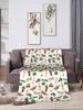 Warm Soft Flannel Blanket for Kids Boys Girls  Christmas Story Design Throw for Bed Sofa Outdoor Travel Use Bedspread Cover