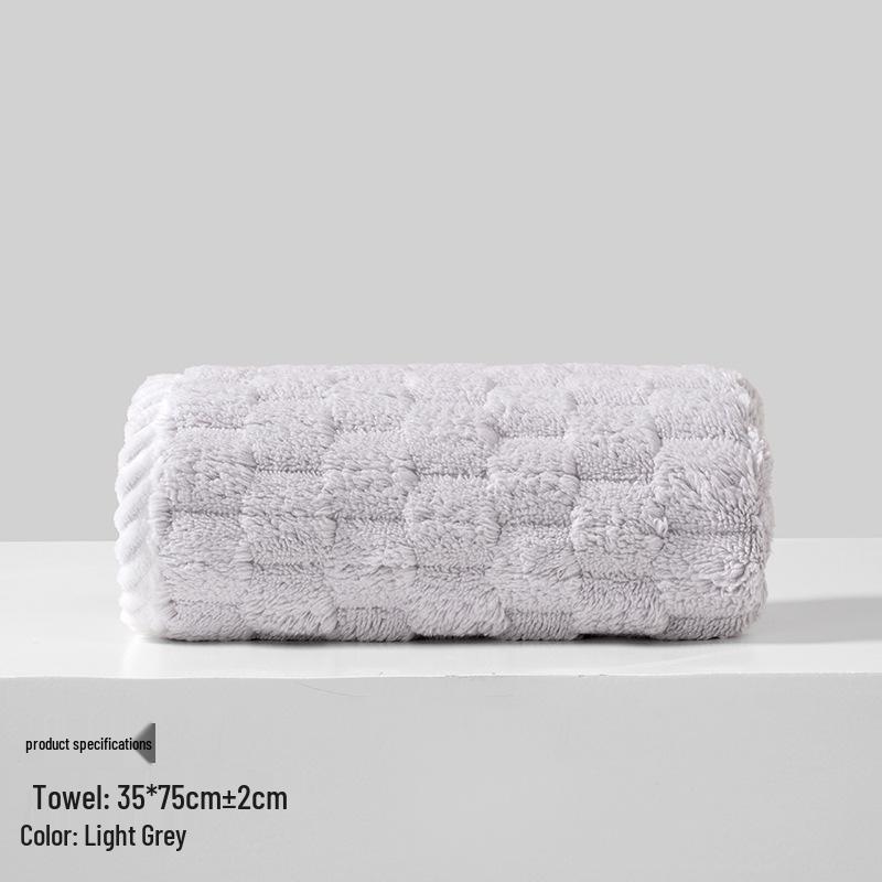 Xiangfengyun Dorge Large Coral Fleece Bath Towel Set - Extra Thick, Soft, and Absorbent (85x150 cm)