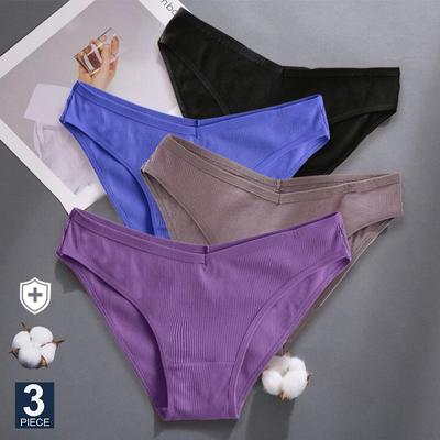 3 sztuk/zestaw M-XXL kobiety seksowne bawełniane majtki bielizna kobiece kalesony kobieta figi bawełniane majtki dziewczyna bliscy bielizna