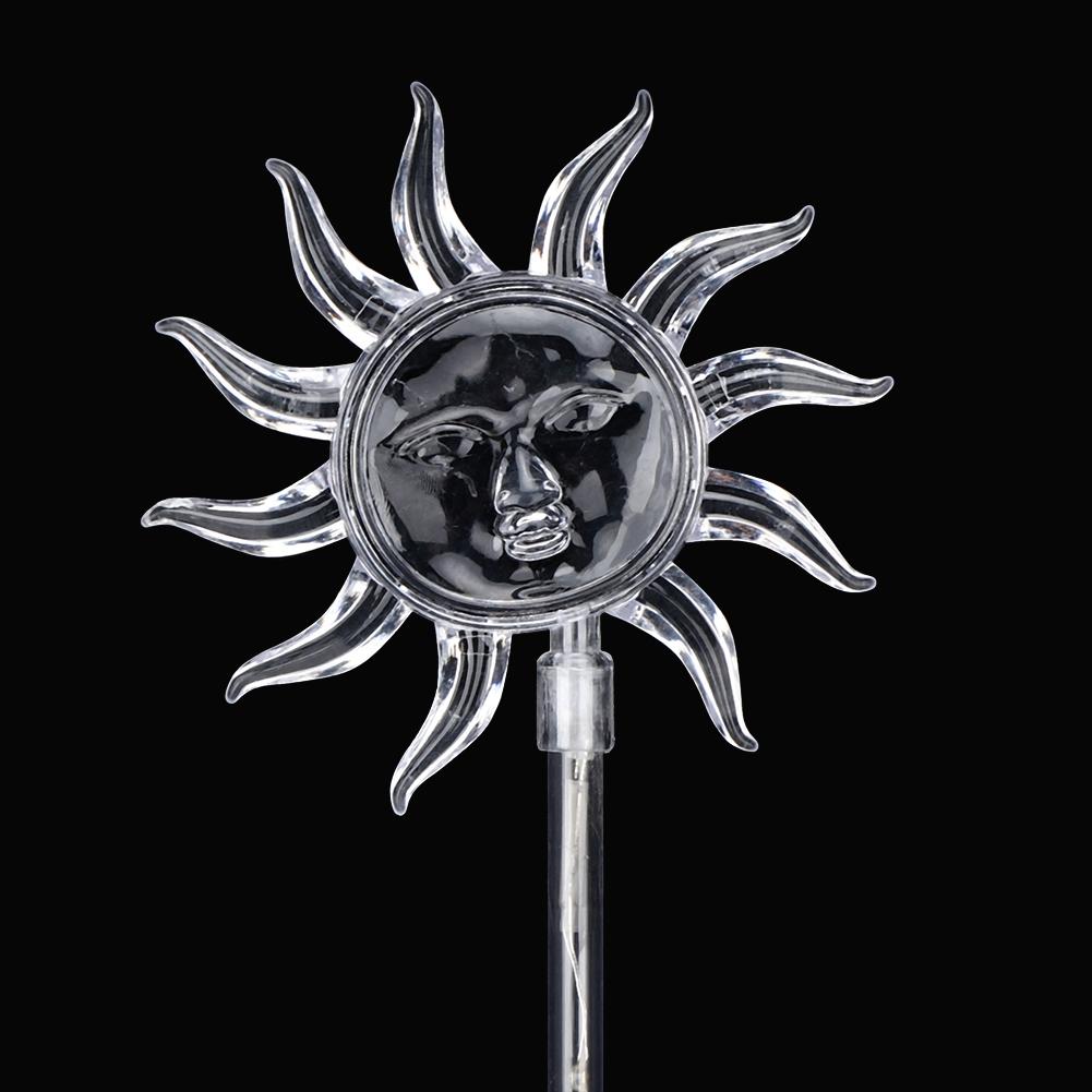 Solar Powered 6LED Light Outdoor Indoor Colorful Lamp for Garden Yard Lawn DecorationSun