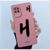 For Huawei Nova 7i Case Cover Lucky Initial Letter Liquid Soft Silicone Phone Bumper for Huawei P40 Lite Nova7i JNY-LX2 Casing