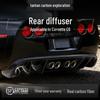 Carbon Fiber Rear Diffuser Lip for 05-13 Chevrolet Corvette C6