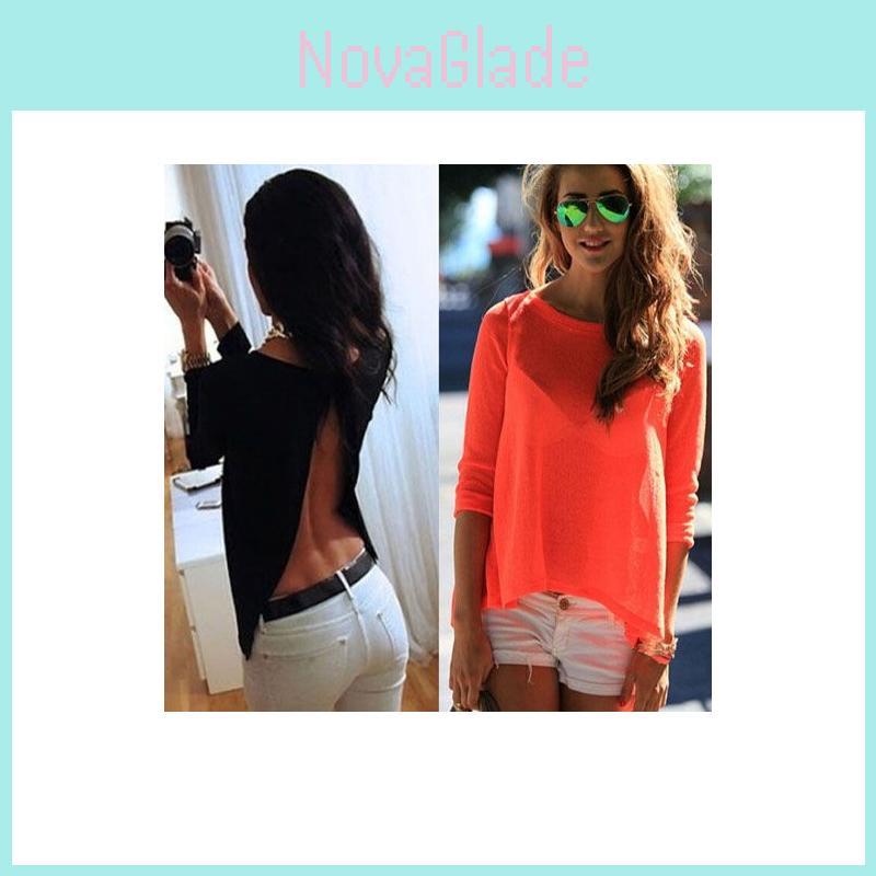 Chiffon Blouse For Women With Splicing For Daily Wear Fashion Gift