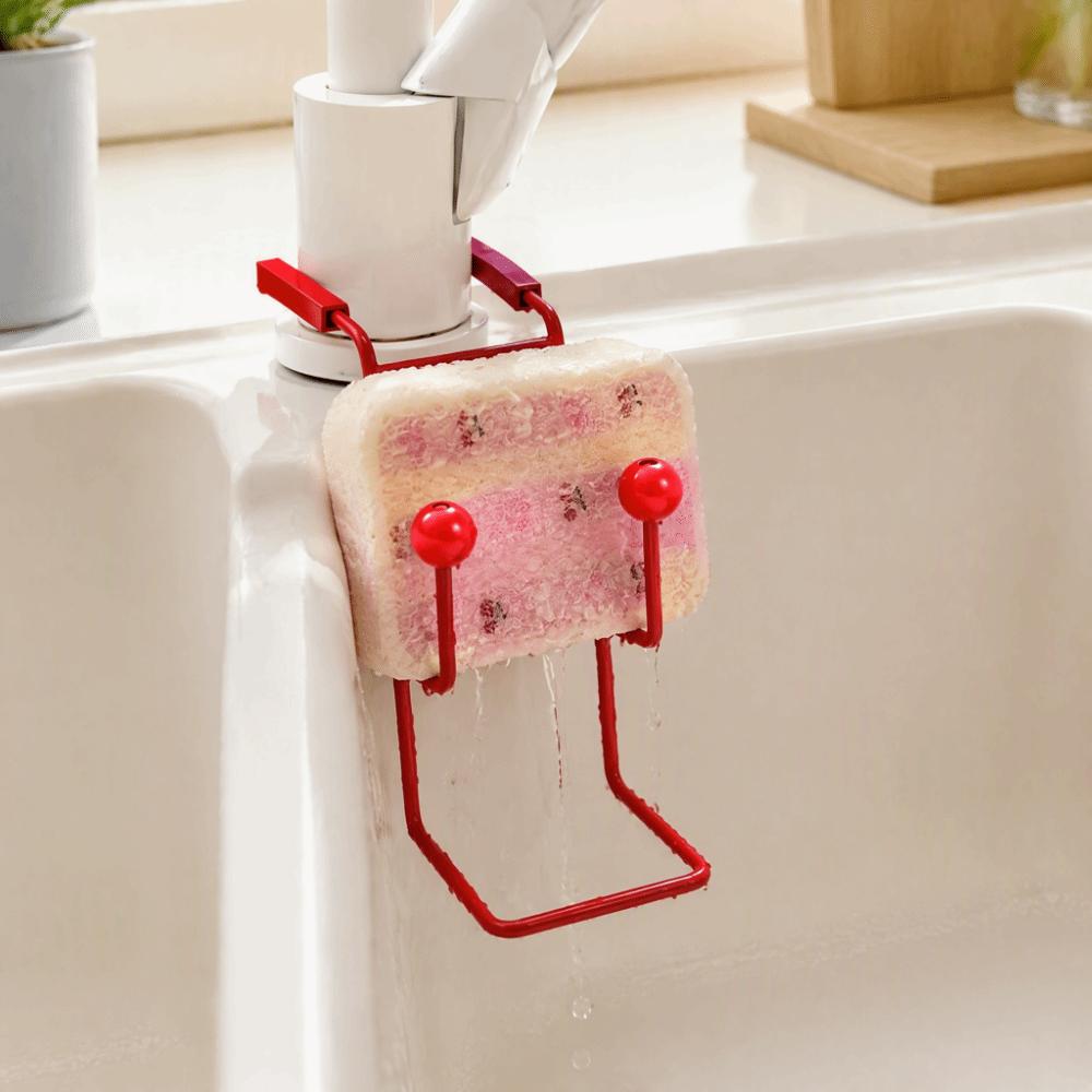 Rustproof Kitchen Sink Organizer Iron Soap Stand Organizer Holder Sink Drying Rack No Drill