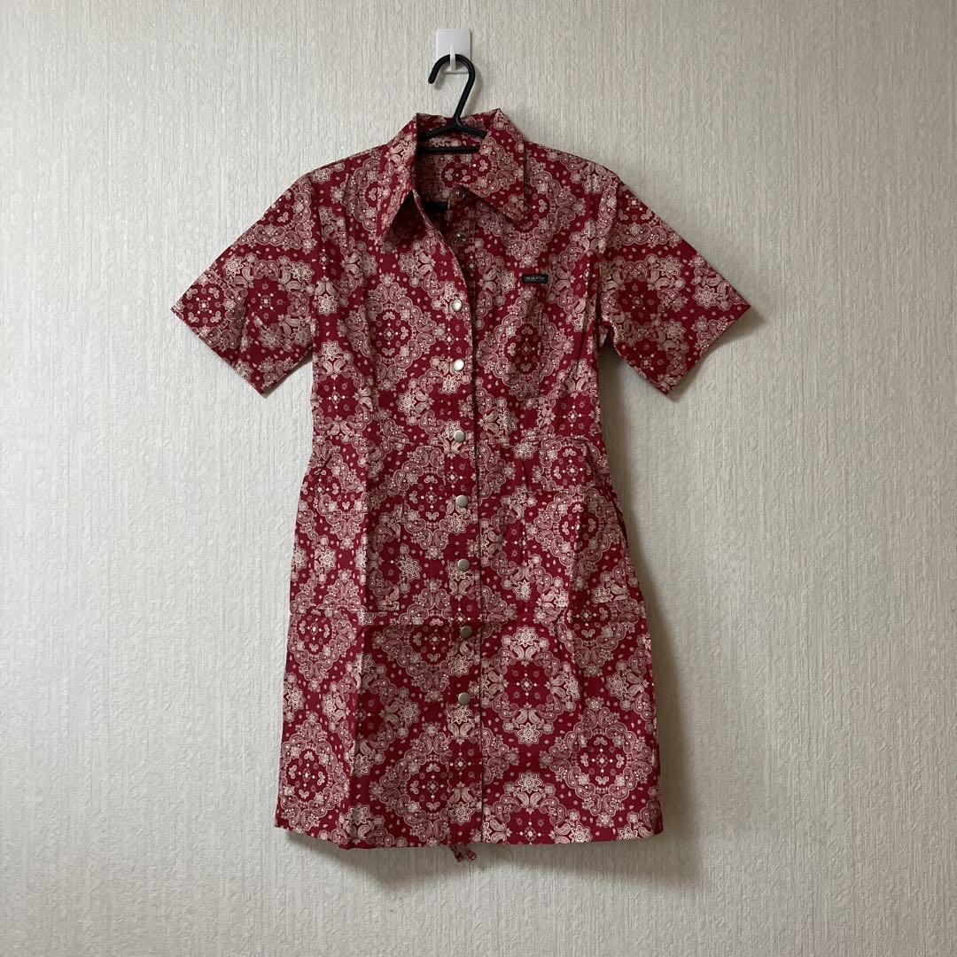 

[USED] SCULPTOR Paisley Print Short Sleeve Shirt Dress, Size M
