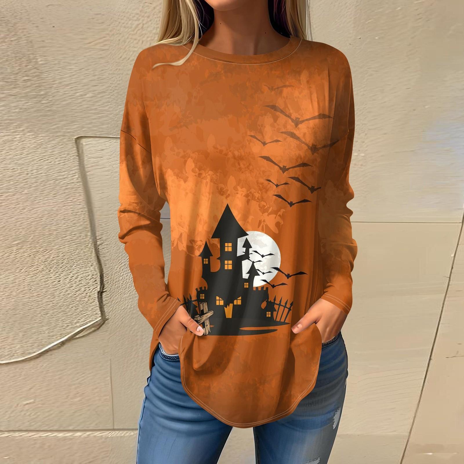 Женская футболка с принтом Хэллоуина — фото 8