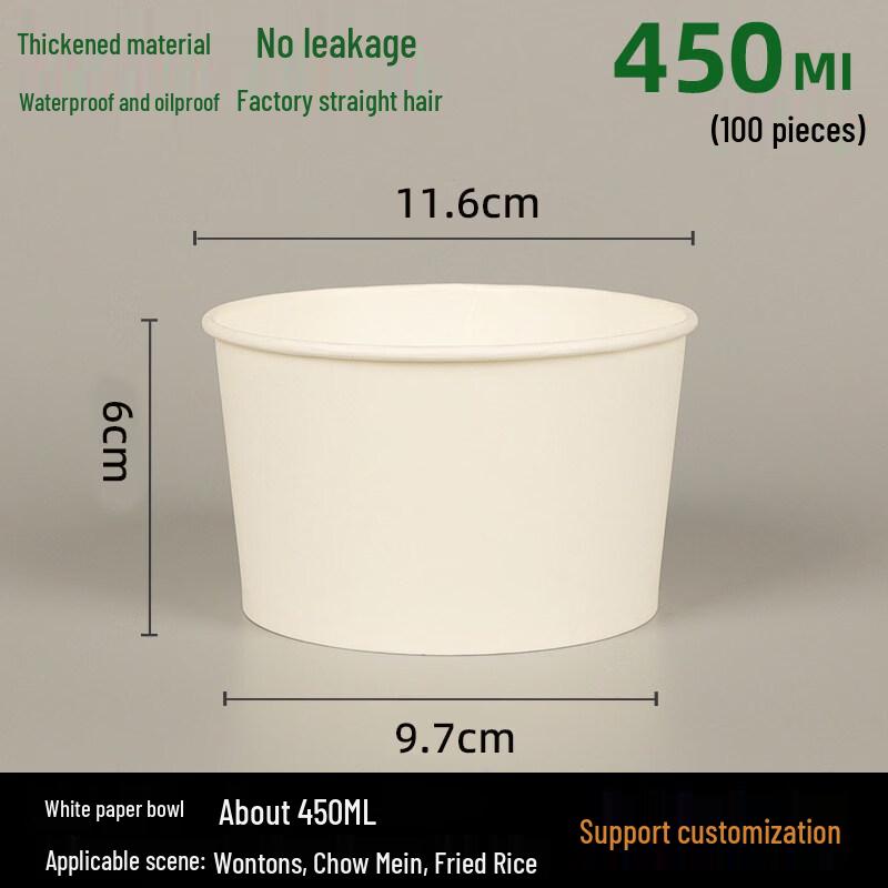 ZISIZ Disposable Rice Husk Bowl Set