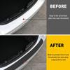 Rear Bumper Protector Trim Cover Black Rubber Trunk Sill Plate Cover Pad Guard