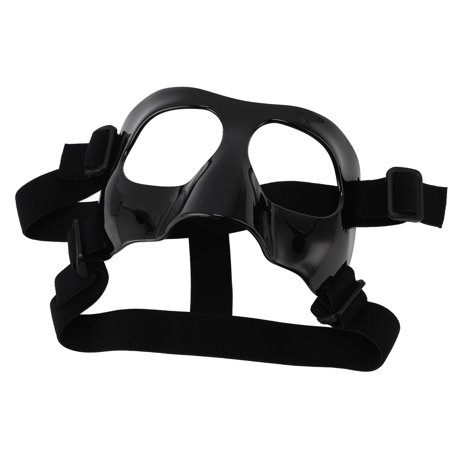 

Спортивная защита носа, регулируемая, прозрачная, с защитой от сломанного носа для баскетбола, бейсбола чёрный