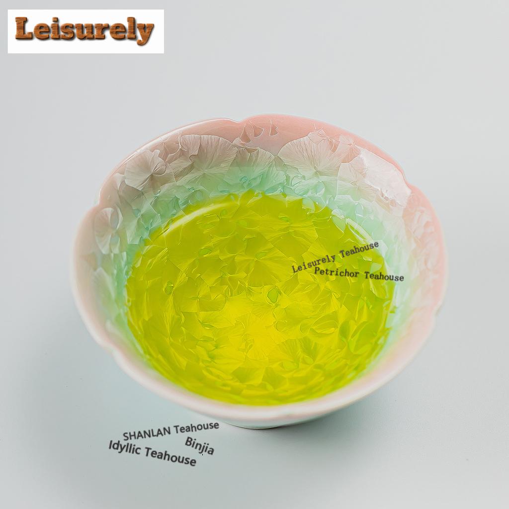 Kiln Fambe Crystal Glaze Teapot Retro Tea Infuser Pot Tea Maker Kettle With Filter Tea Set Gaiwan Teacups Tea Items Series Craft