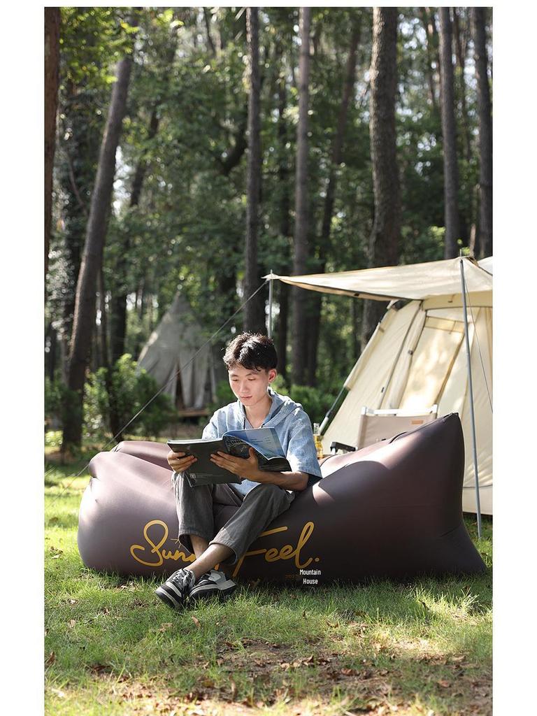 Saltea Sofa Gonflabilă Portabilă SunnyFeel pentru Camping și Festivaluri de Muzică