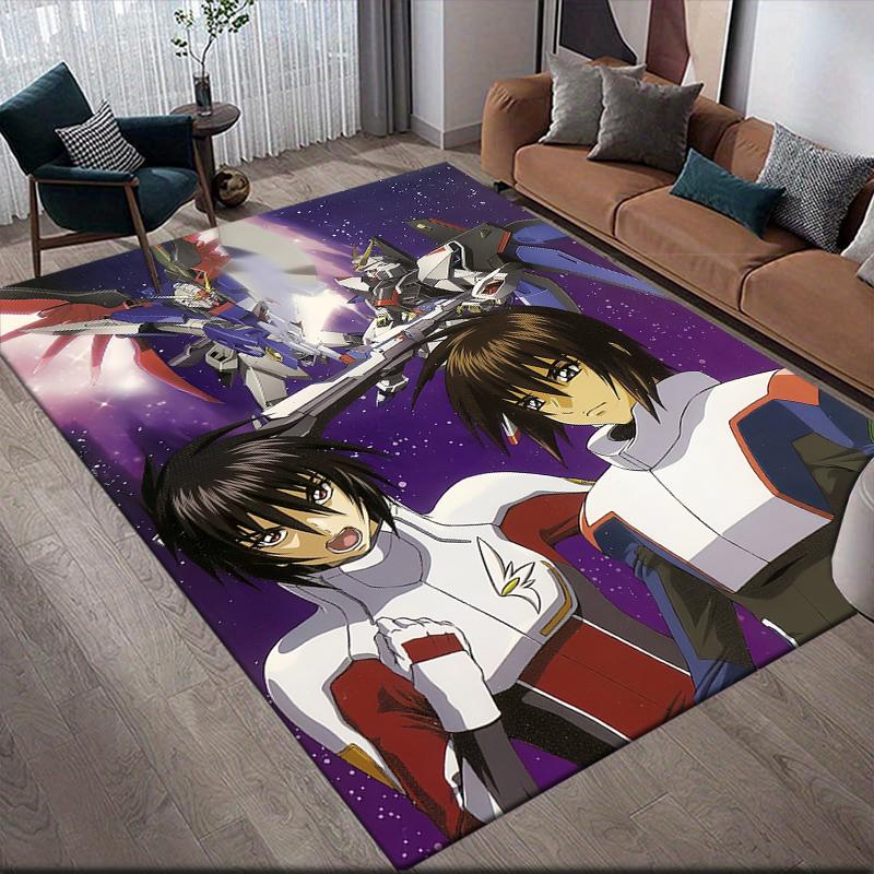

Коврик для пола Mobile Suit Gundam Dark Square, Нескользящий коврик для гостиной, Идеальный подарок для фанатов Gundam.chl 60x90cm