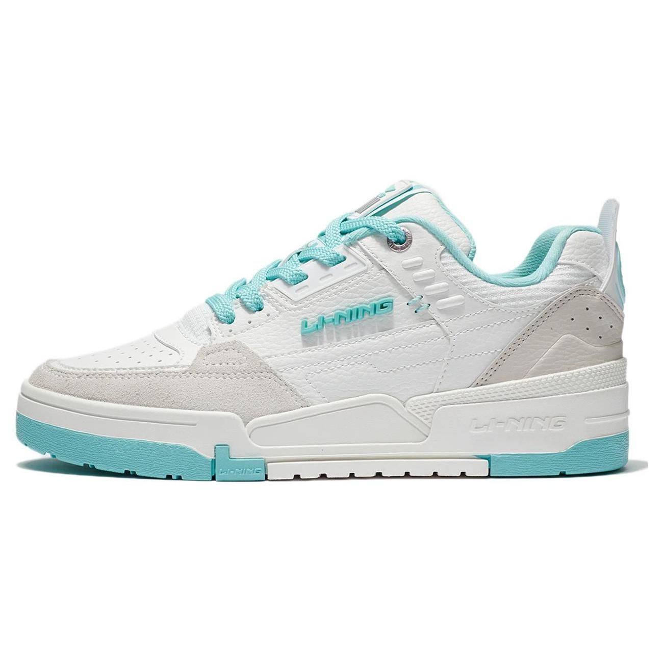 

Новые LiNing Qi Tian Противоскользящие Износостойкие Низкие Кеды для Скейтборда Женские Белые Зеленые AGCS080-5 37