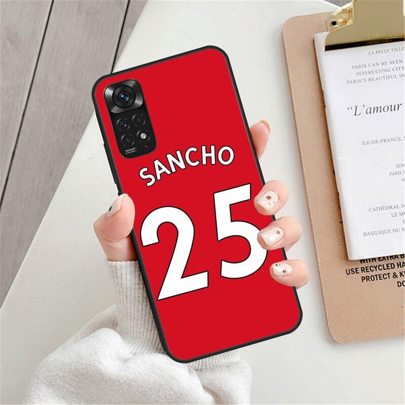Football Player Name Number Case For Xiaomi Redmi 9 10 9C 10A 10C Cover For Redmi Note 7 8 9 10 11 Pro 8T 9S 10S 11S