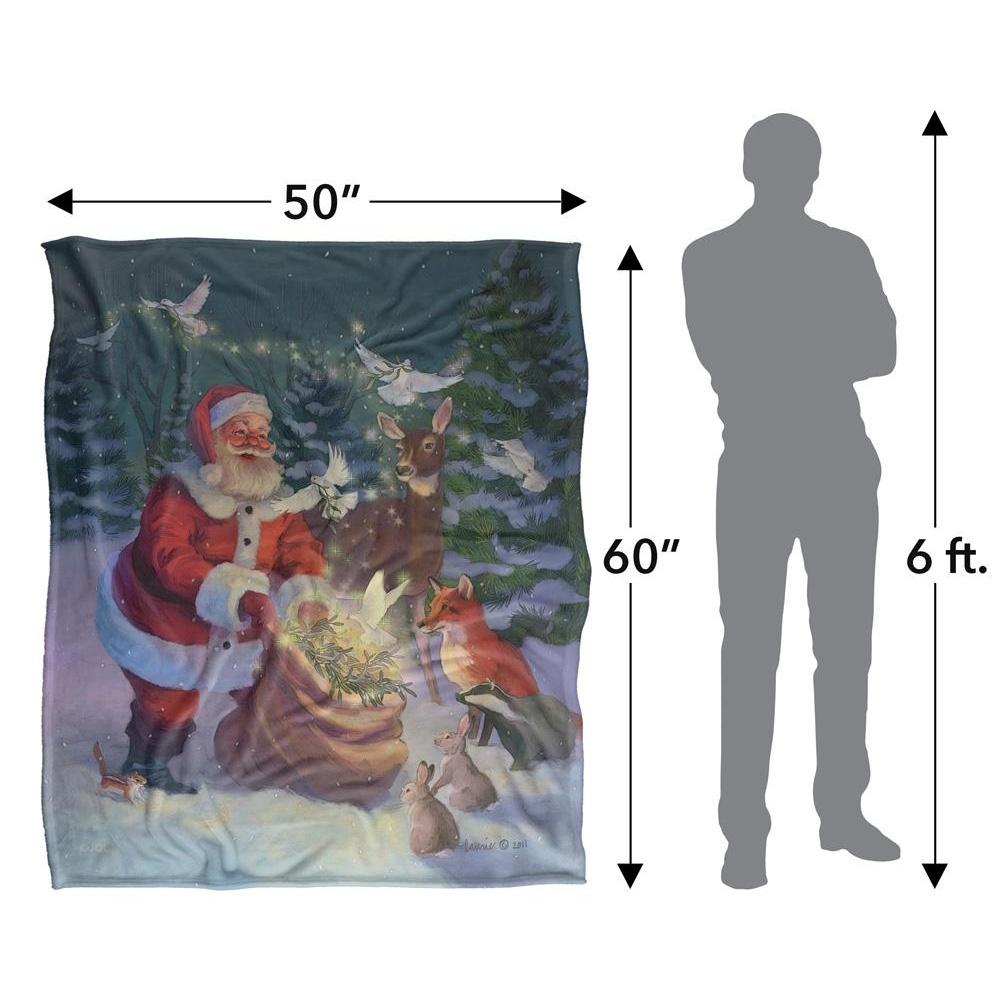 JQ Licensing Silky Gifts Christmas Supersoft Blanket