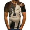 Streetwear T-shirt Stampa 3D Pugilato Creativo Divertente Gatto Carino Estate Uomo Girocollo Manica Corta Comoda Casual Personalità
