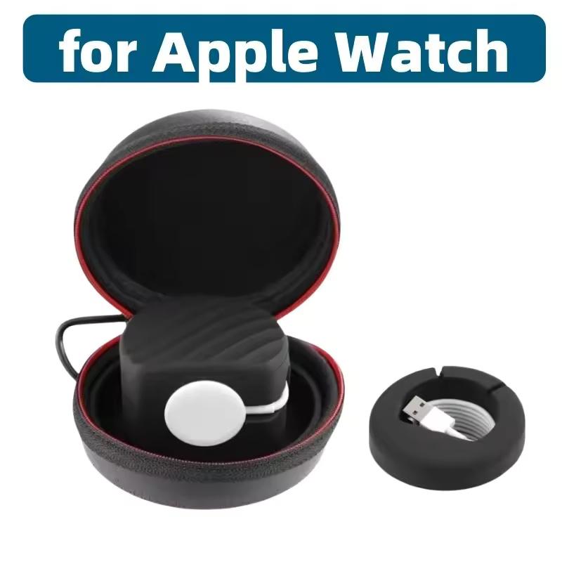Portable Watch Travel Case, Storage Box Organizer with Sponge Insert for Apple Watch Huawei Samsung Smartwatch Multi Slot Holder