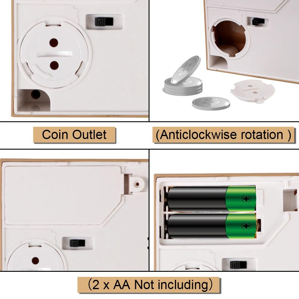 Plastic Electronic Deposit Saving Money Box Automated Panda Cat Coin Bank Creative Piggy Bank Cute Toy For Children Gift