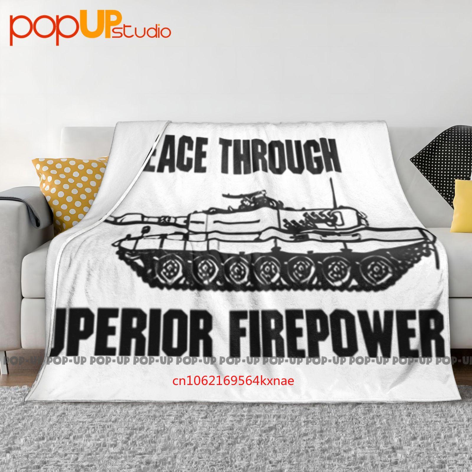 Лео 2А4 Мир через превосходную огневую мощь Танк Леопард Bw Ультра-мягкое одеяло Покрывало Зимнее Покрытие для дивана Постельное белье 30x40in