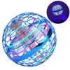 Mini Drone Colorful RGB Light Rotating Flying Toy Induction Flying Toy Children Gift(Bleu Fonce )