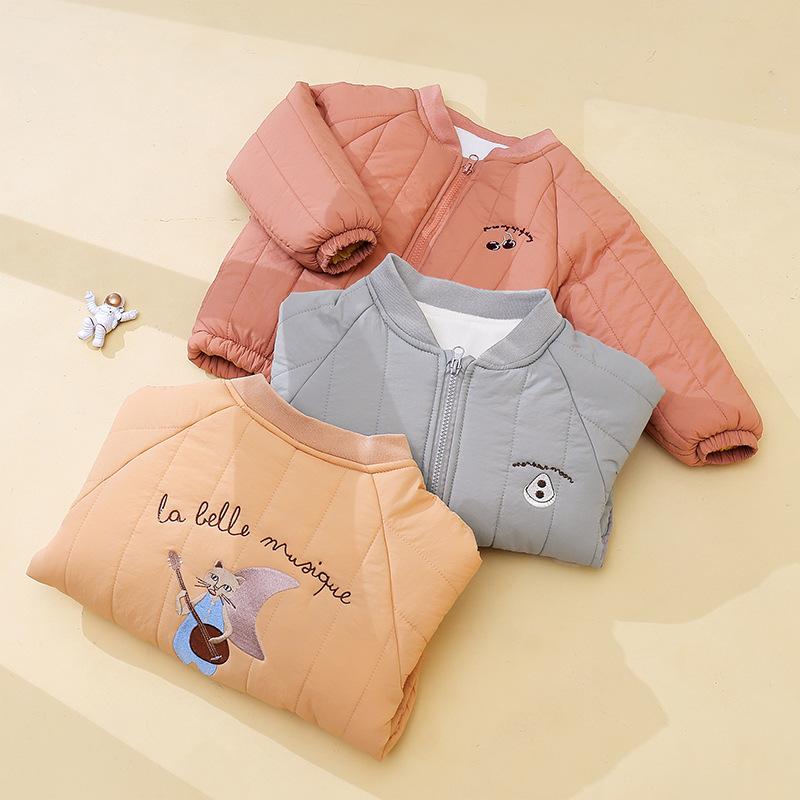 Kindermode Baumwollgepolsterte Mäntel Herbst und Winter Jungen Baumwollgepolsterte Jacken Mädchen Fleece-Mäntel