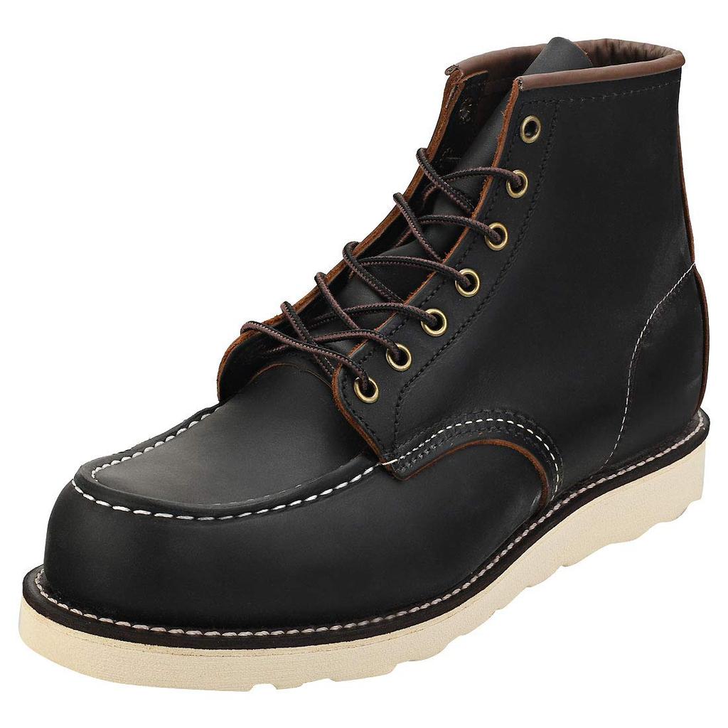 Red Wing REDWING 6 Inch Classic Mock CLASSIC MOC D Width Work Boots Mock Toe Red Wing Black Prairie Black Black System [8849] 6-INCH