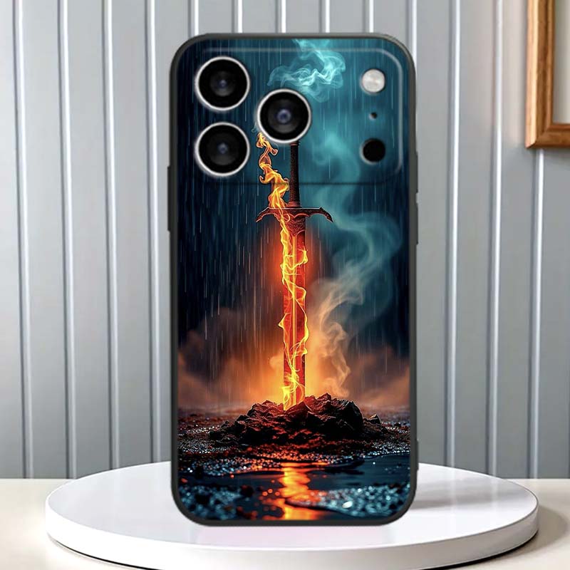 Fashion Hero Design Pattern For Apple iPhone 17 16 16E 15 14 13 12 11 Pro Max Plus Black Soft Silicone Phone Case