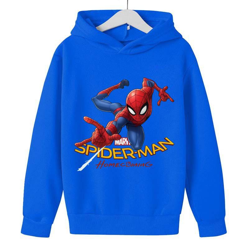 Marvel Spider-Man Classic Hoodie for Kids - Casual Superhero Sweatshirt for Boys & Girls, Perfect for Spring and Autumn