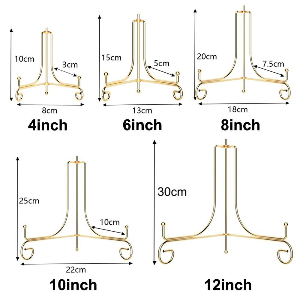 4 6 8 10 12inch Plate Stands Iron Photo Pedestal Durable Display Stand  Home Decoration