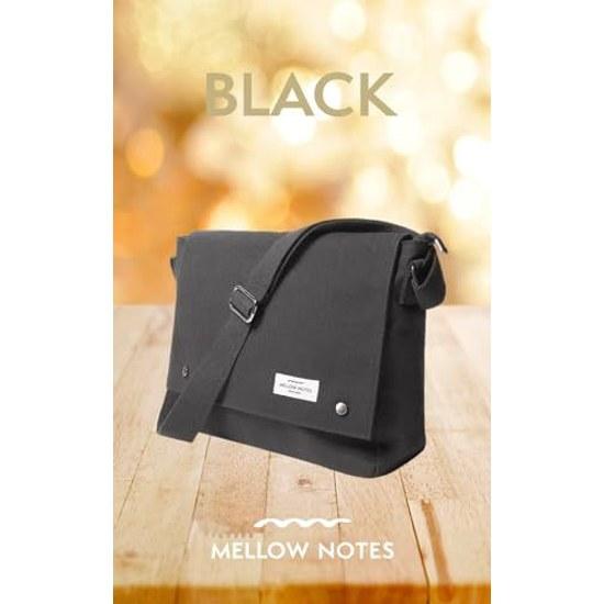 MELLOW NOTES shoulder bag mens messenger YKK diagonal carry canvas A4 simple casual popular