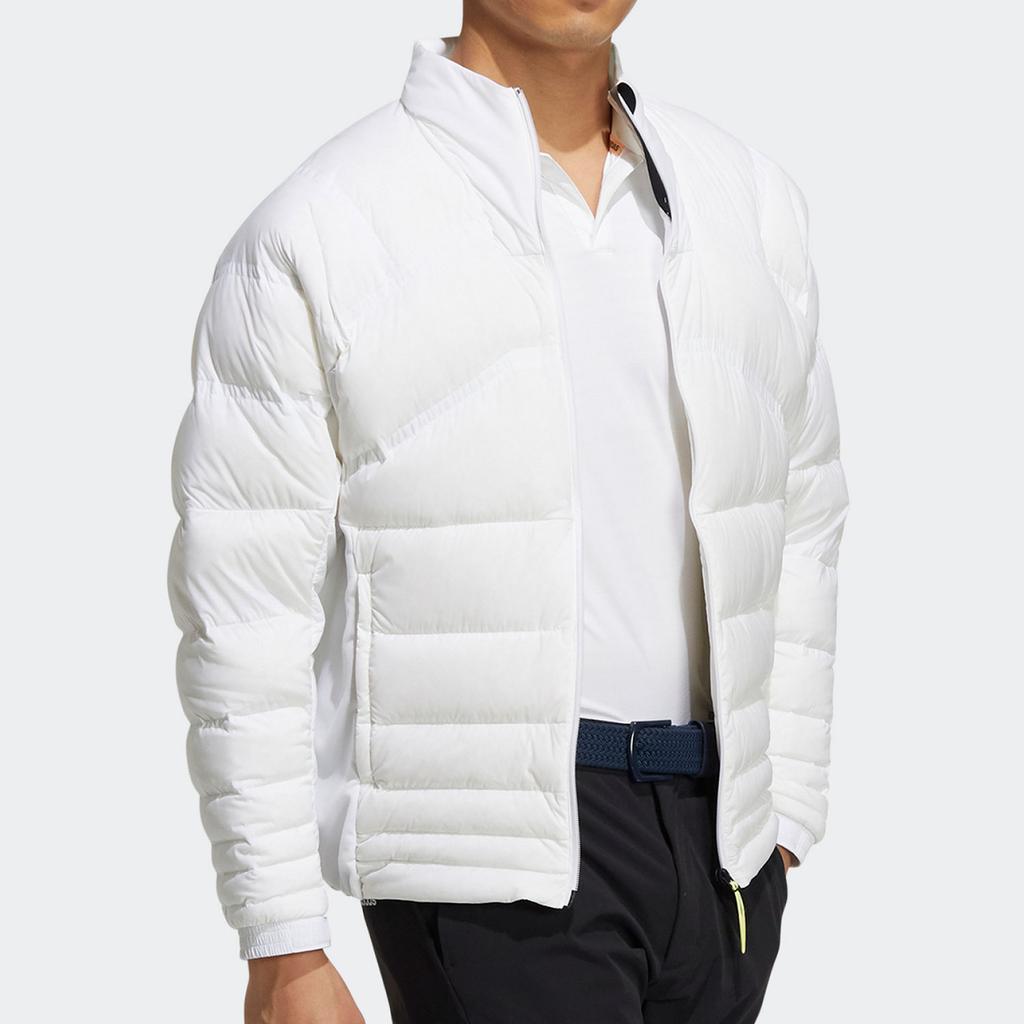 Adidas Solid Color Golf Sports Casual Stand Collar Down Jacket Men Jacket White GT3415