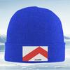 Red geometric shape with logo Unisex Women Unisex Knitted Hat Beanie Pullover Cap Winter Thermal Warm Christmas Outdoor Cyclin