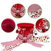 Cross-border Hot-selling Foldable Candy Bow Christmas Tree Topper Star Decorations