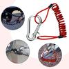 Yuntop RV Retractable Breakaway Trailer Cable Trailer Brake Cable Heavy Duty Stainless Steel Spring