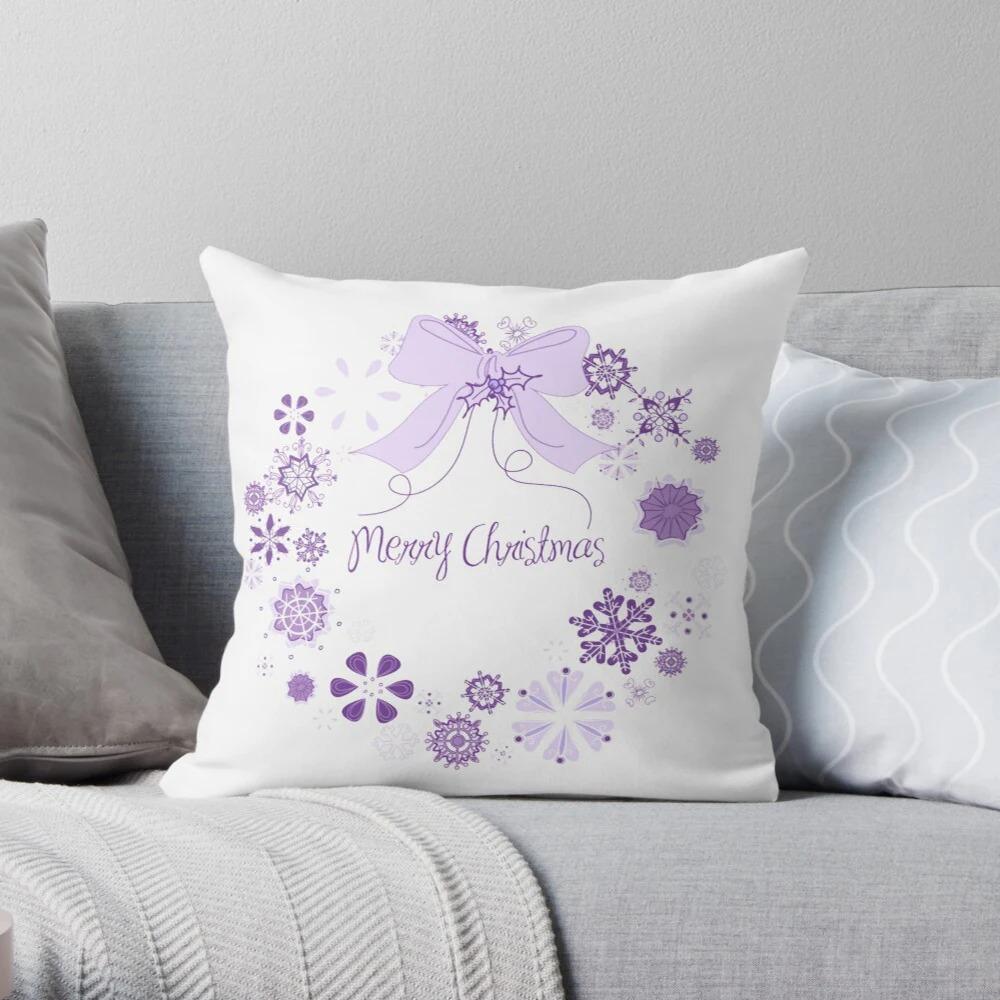 Merry Christmas Decoration Home Pillowcase Cushion Cover Autumn 45X45Cm Living Room Sofa Bed Pillowcase