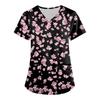 Summer Floral 3d Print Women's T-Shirt Casual Fashion V Neck Pullover Oversize Short Sleeve T-shirt Daily Tops Tees Size XXS-6XL