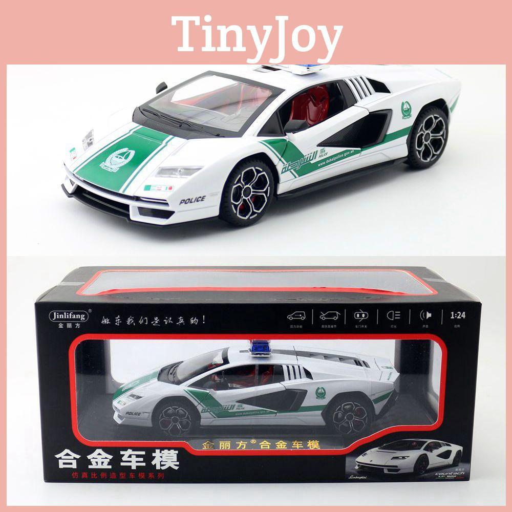 Police Alloy Car Model With Acousto Optic Design For Children Toy And Collection