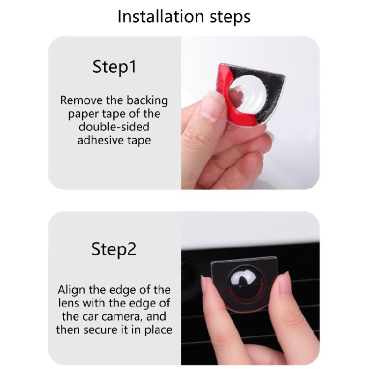 Clear Camera Cover Housing Anti Scratch Bump Defense Weatherproof Clear Imaging Designed for Vehicle Effortless Setup 2pcs