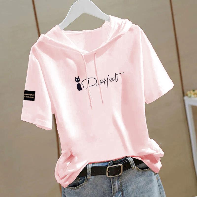 

100% Хлопок Этнический Стиль Толстовка с Капюшоном и Футболка - Женский Повседневный Топ с Коротким Рукавом 3XL (140-160 jin) зелёный